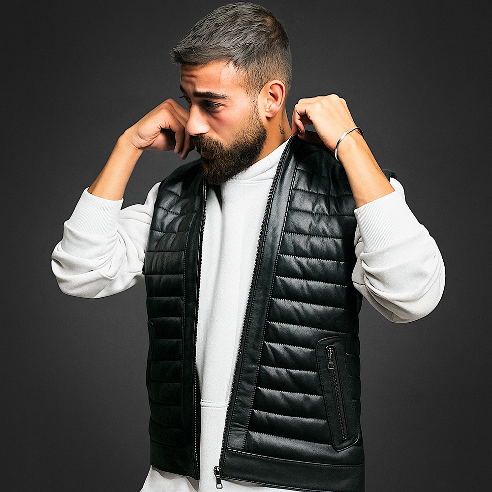 پافر چرم طبیعی